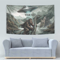 Bigfoot Loch Ness Monster UFO Believe Personalized Tapestry World Cryptids Gothic Style