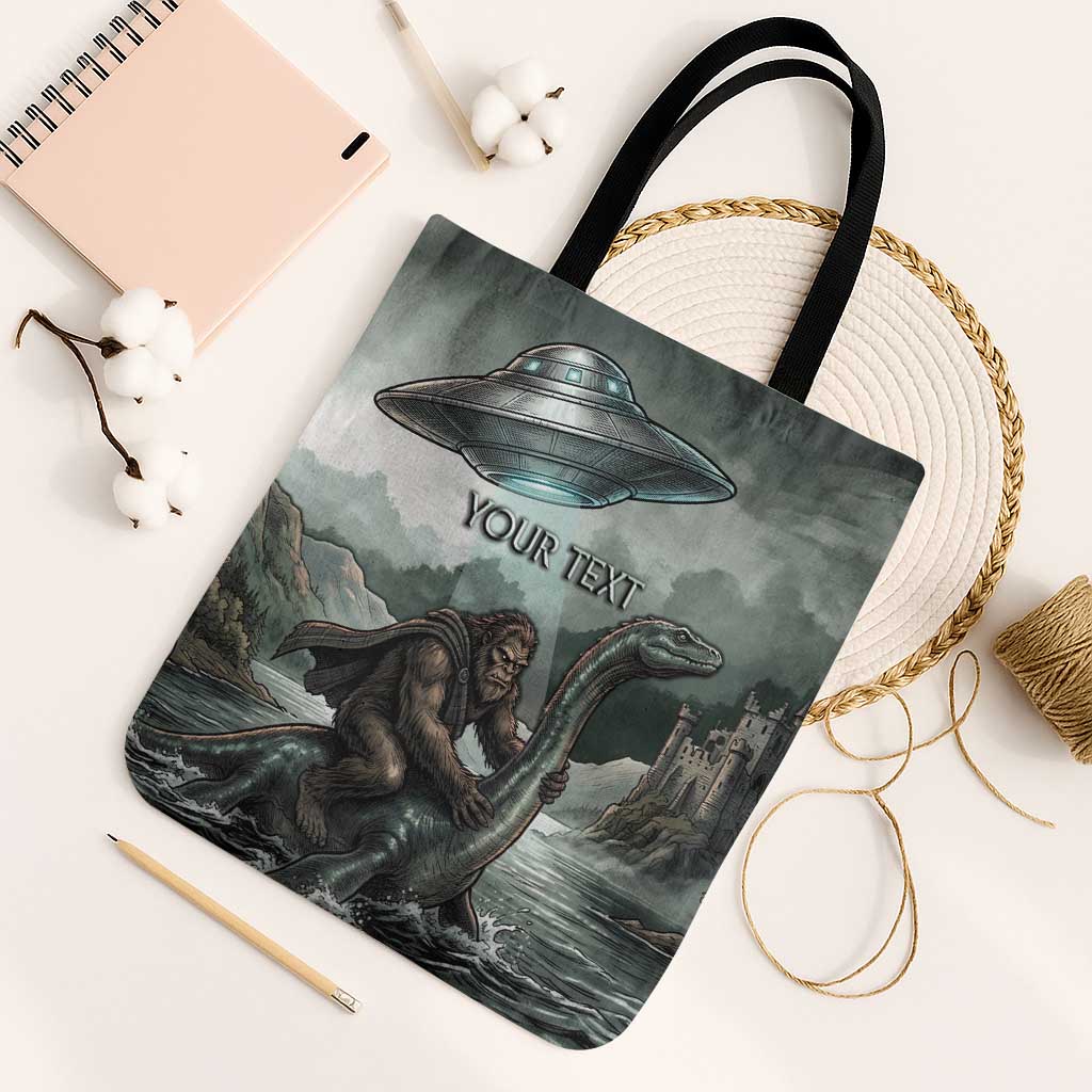 Bigfoot Loch Ness Monster UFO Believe Personalized Tote Bag World Cryptids Gothic Style