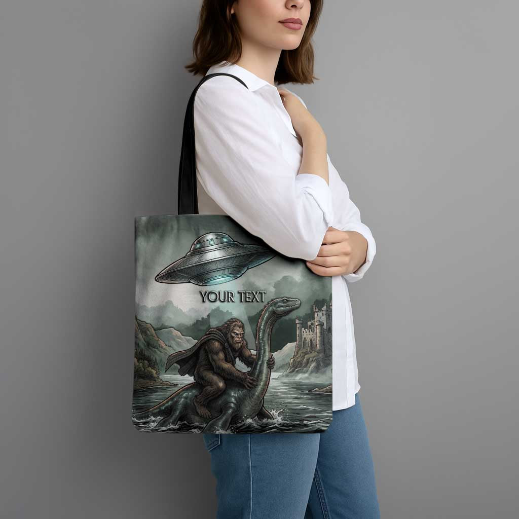 Bigfoot Loch Ness Monster UFO Believe Personalized Tote Bag World Cryptids Gothic Style