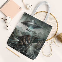 Bigfoot Loch Ness Monster UFO Believe Personalized Tote Bag World Cryptids Gothic Style