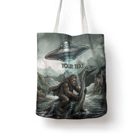 Bigfoot Loch Ness Monster UFO Believe Personalized Tote Bag World Cryptids Gothic Style