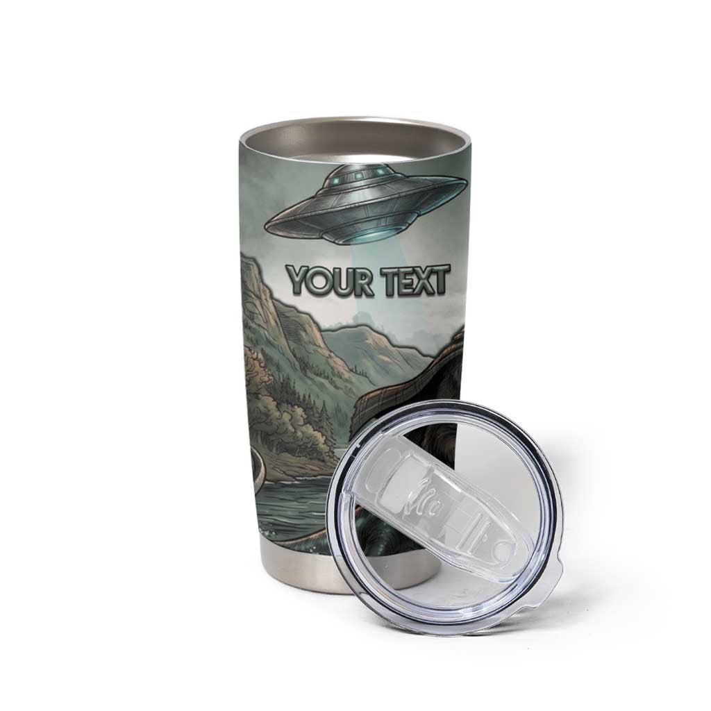 Bigfoot Loch Ness Monster UFO Believe Personalized Tumbler Cup World Cryptids Gothic Style