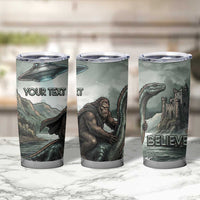 Bigfoot Loch Ness Monster UFO Believe Personalized Tumbler Cup World Cryptids Gothic Style