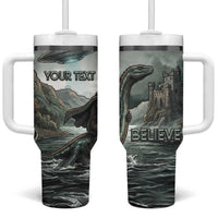 Bigfoot Loch Ness Monster UFO Believe Personalized Tumbler With Handle World Cryptids Gothic Style