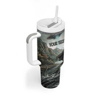 Bigfoot Loch Ness Monster UFO Believe Personalized Tumbler With Handle World Cryptids Gothic Style