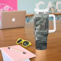 Bigfoot Loch Ness Monster UFO Believe Personalized Tumbler With Handle World Cryptids Gothic Style