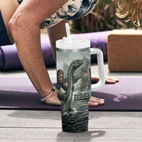 Bigfoot Loch Ness Monster UFO Believe Personalized Tumbler With Handle World Cryptids Gothic Style