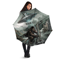 Bigfoot Loch Ness Monster UFO Believe Personalized Umbrella World Cryptids Gothic Style