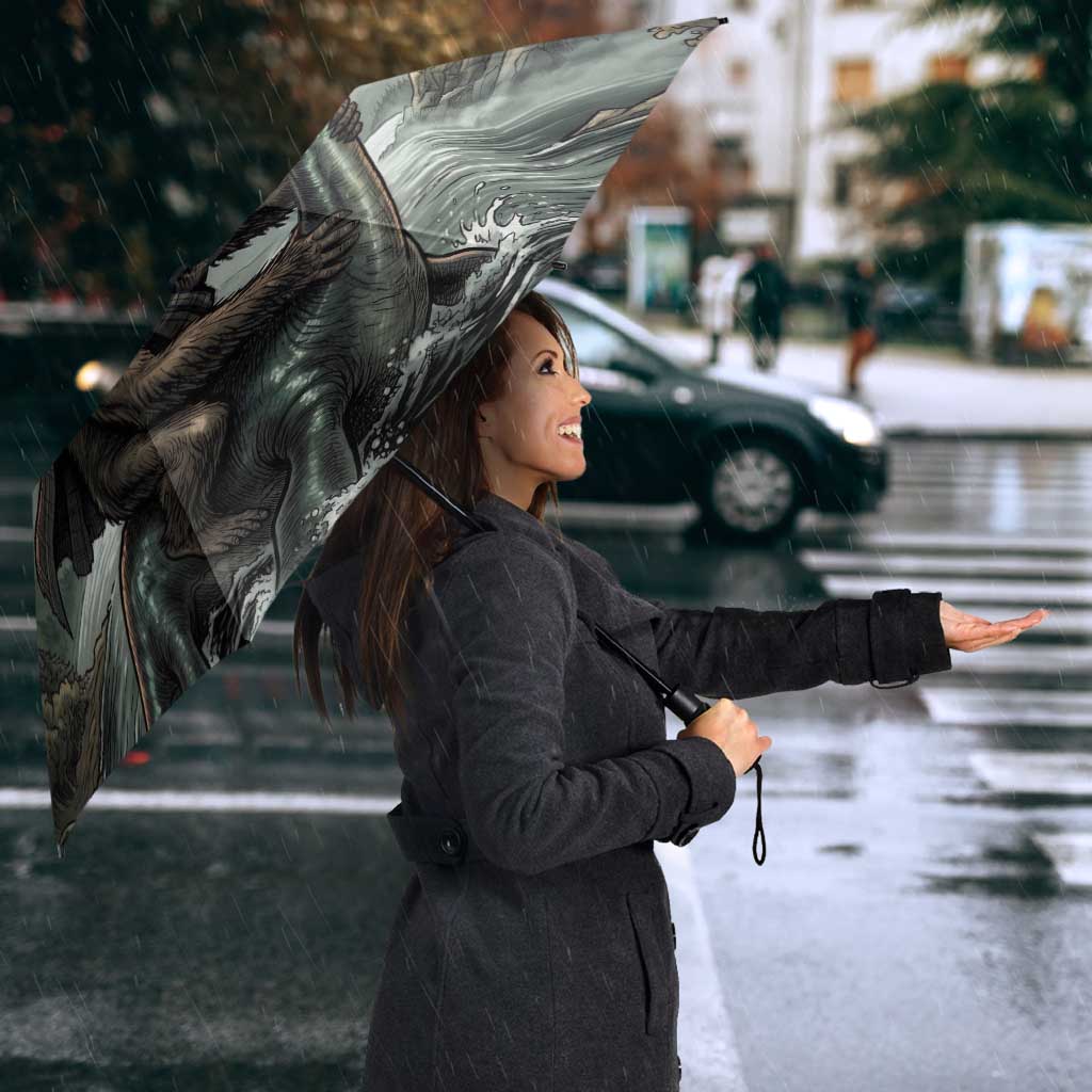 Bigfoot Loch Ness Monster UFO Believe Personalized Umbrella World Cryptids Gothic Style