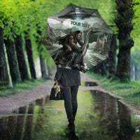 Bigfoot Loch Ness Monster UFO Believe Personalized Umbrella World Cryptids Gothic Style