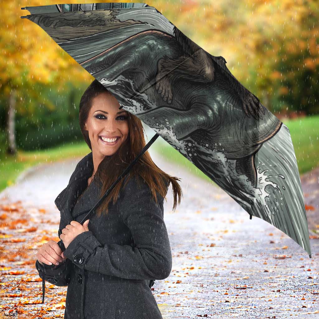 Bigfoot Loch Ness Monster UFO Believe Personalized Umbrella World Cryptids Gothic Style