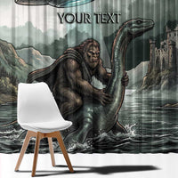 Bigfoot Loch Ness Monster UFO Believe Personalized Window Curtain World Cryptids Gothic Style