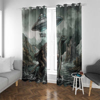 Bigfoot Loch Ness Monster UFO Believe Personalized Window Curtain World Cryptids Gothic Style