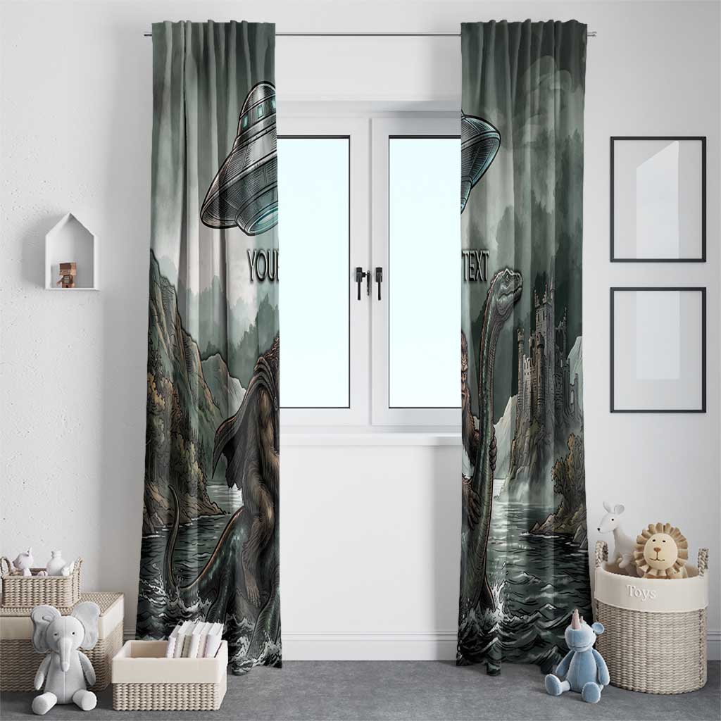 Bigfoot Loch Ness Monster UFO Believe Personalized Window Curtain World Cryptids Gothic Style