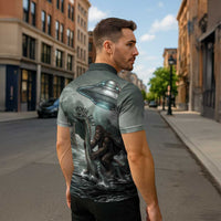 Bigfoot Loch Ness Monster UFO Believe Personalized Zipper Polo Shirt World Cryptids Gothic Style