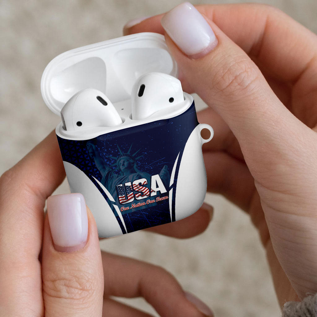 United States 2026 Soccer AirPods Case Go USA One Nation One Team