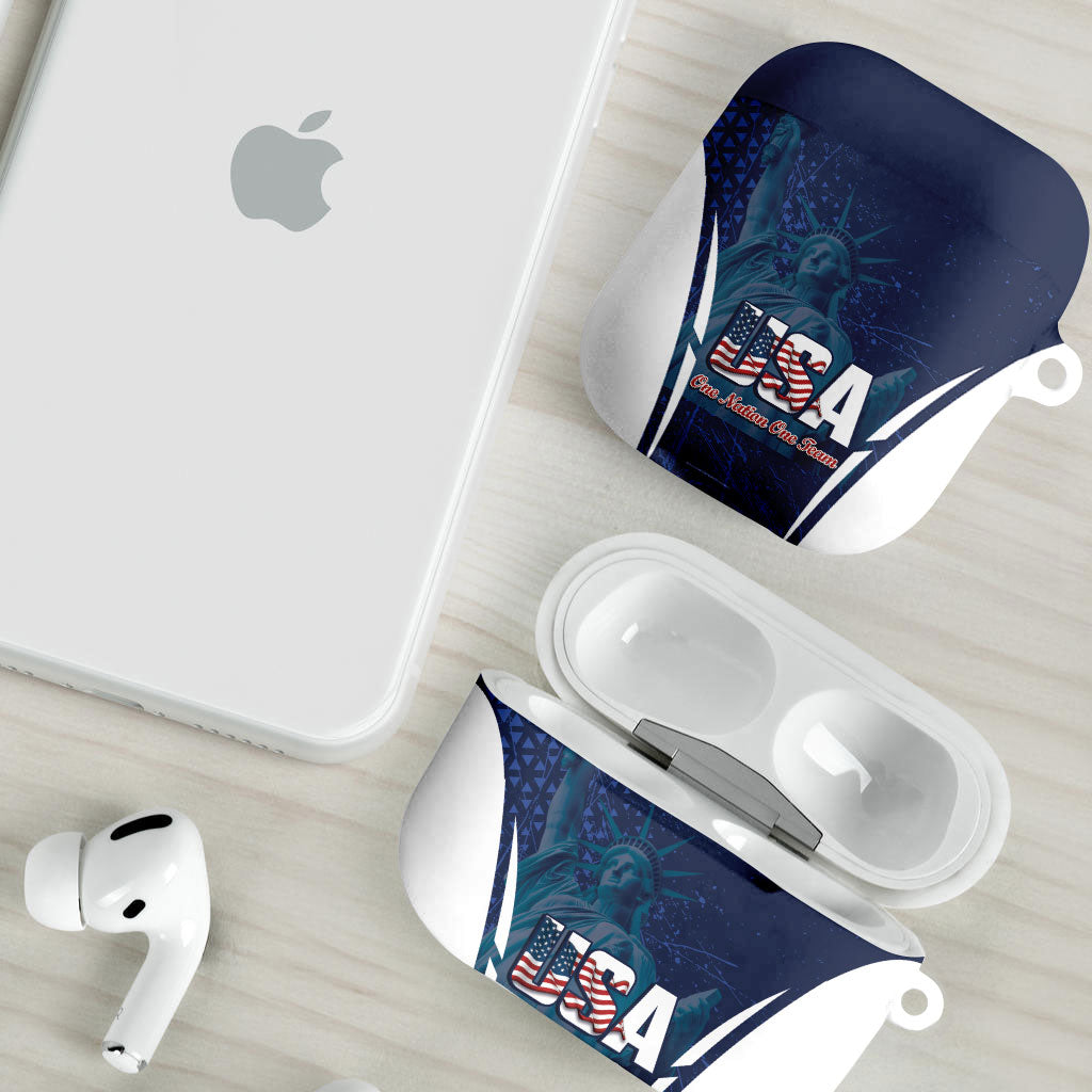 United States 2026 Soccer AirPods Case Go USA One Nation One Team