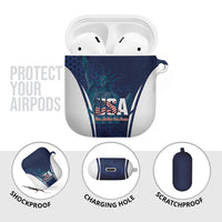 United States 2026 Soccer AirPods Case Go USA One Nation One Team