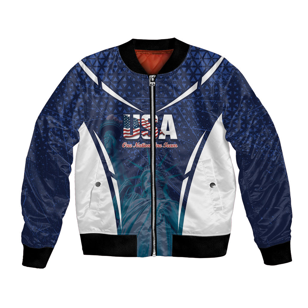United States 2026 Soccer Custom Bomber Jacket Go USA One Nation One Team