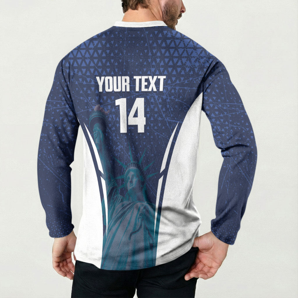 United States 2026 Soccer Custom Button Sweatshirt Go USA One Nation One Team