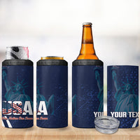United States 2026 Soccer Custom 4 in 1 Can Cooler Tumbler Go USA One Nation One Team