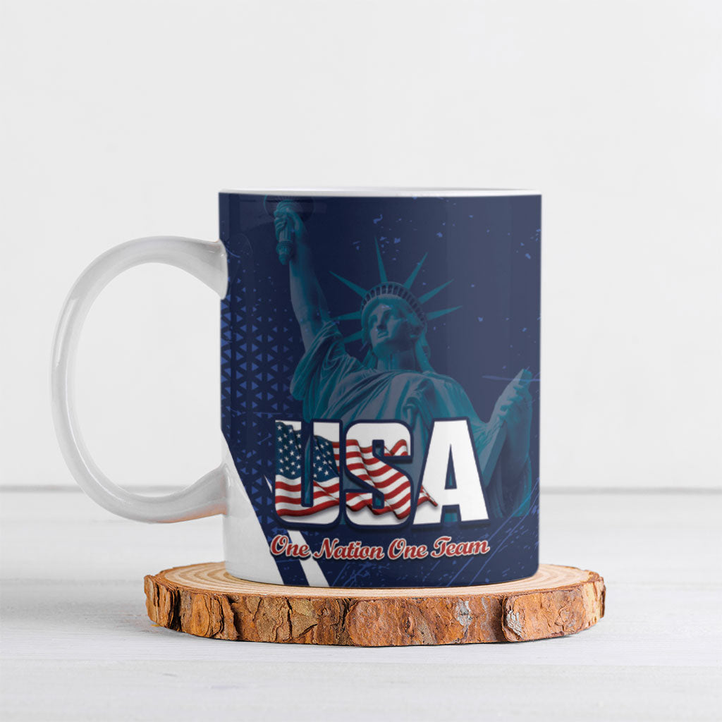 United States 2026 Soccer Custom Ceramic Mug Go USA One Nation One Team