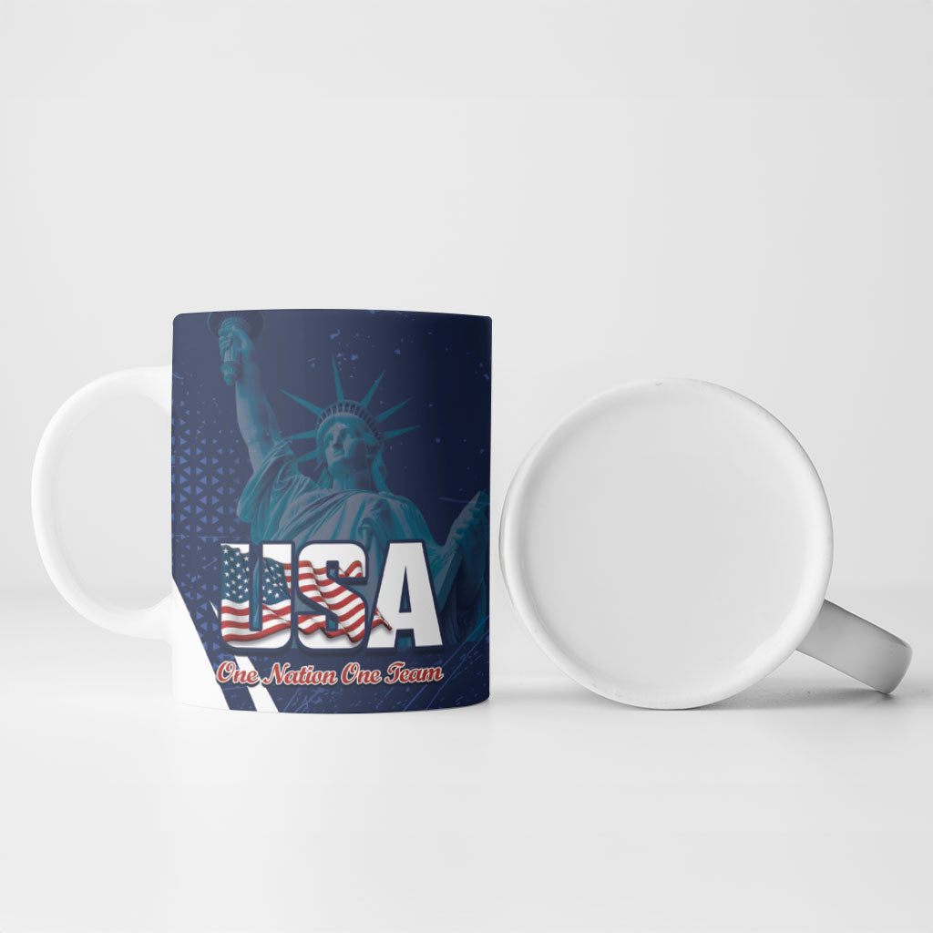 United States 2026 Soccer Custom Ceramic Mug Go USA One Nation One Team