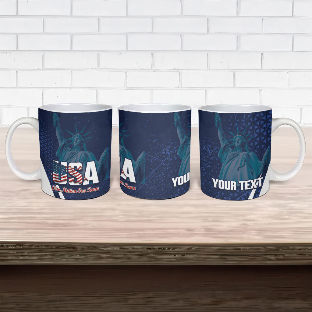 United States 2026 Soccer Custom Ceramic Mug Go USA One Nation One Team