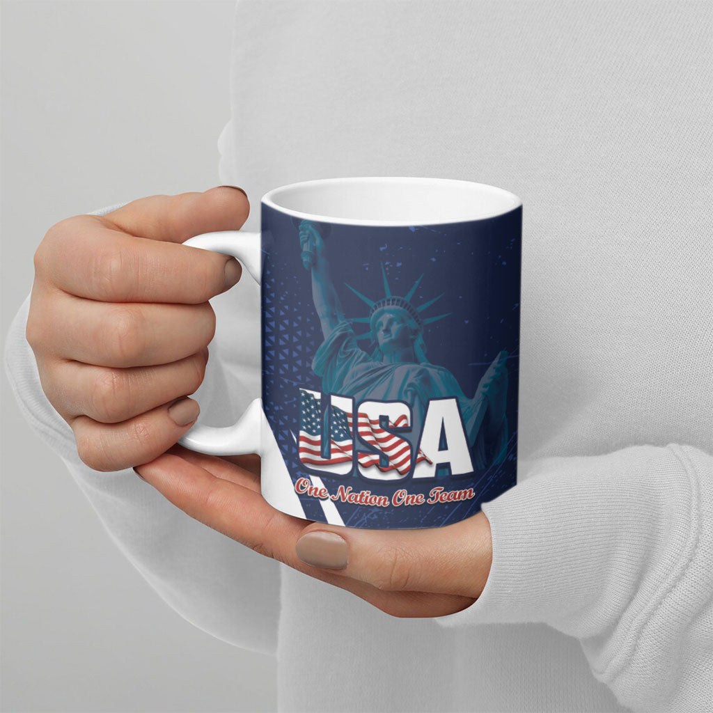United States 2026 Soccer Custom Ceramic Mug Go USA One Nation One Team