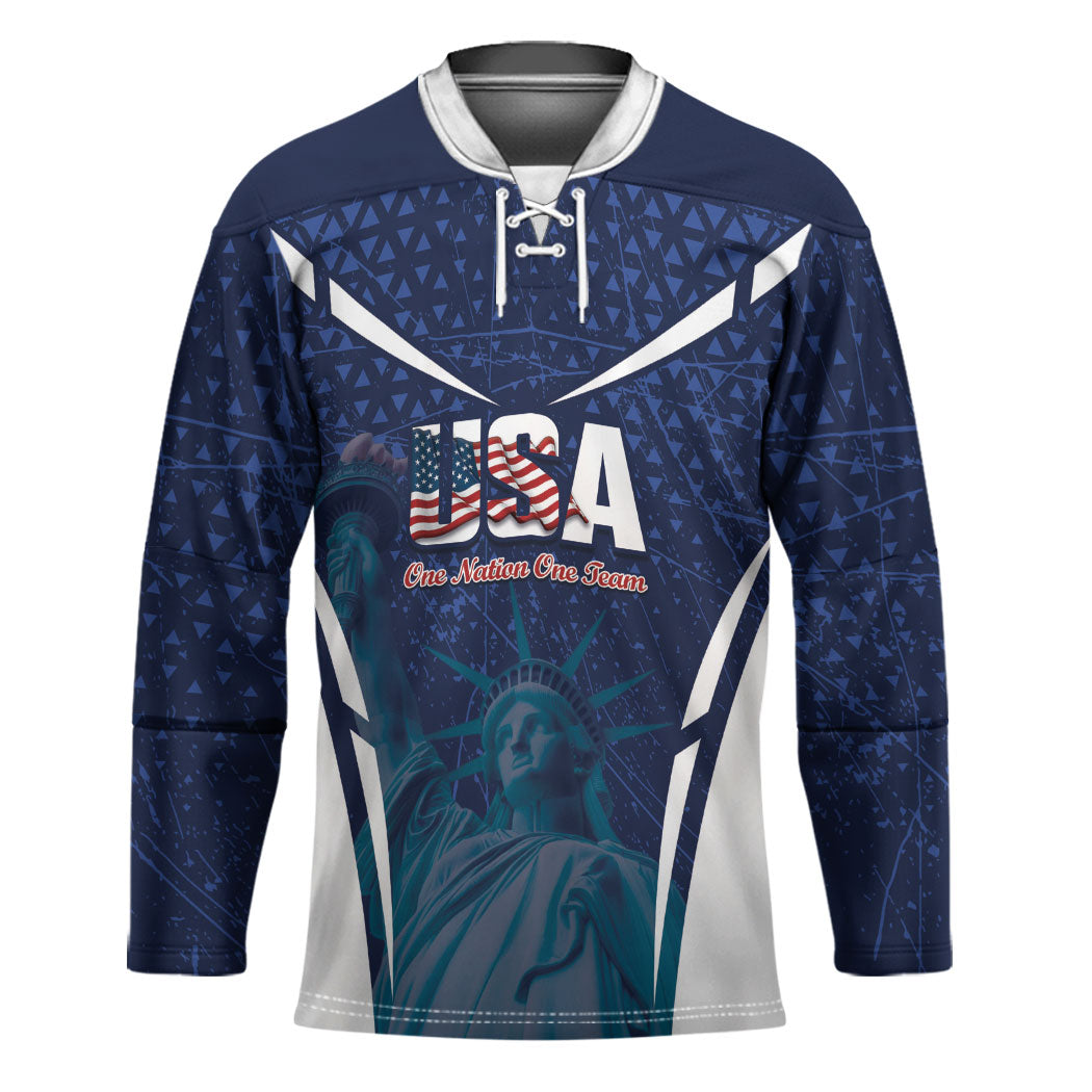 United States 2026 Soccer Custom Hockey Jersey Go USA One Nation One Team