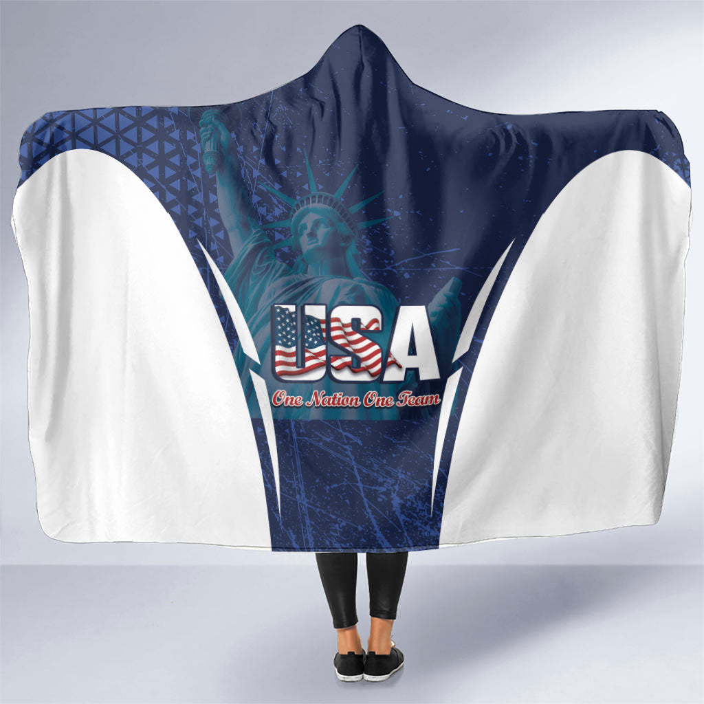 United States 2026 Soccer Hooded Blanket Go USA One Nation One Team
