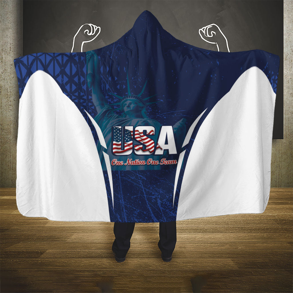 United States 2026 Soccer Hooded Blanket Go USA One Nation One Team