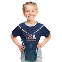 United States 2026 Soccer Custom Kid T Shirt Go USA One Nation One Team