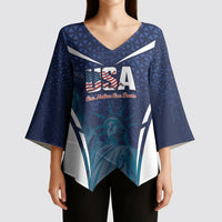 United States 2026 Soccer Custom Kimono Sleeve Blouse Go USA One Nation One Team