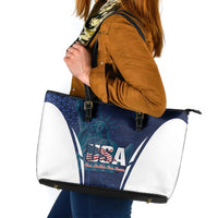 United States 2026 Soccer Leather Tote Bag Go USA One Nation One Team