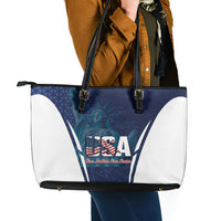 United States 2026 Soccer Leather Tote Bag Go USA One Nation One Team