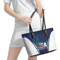United States 2026 Soccer Leather Tote Bag Go USA One Nation One Team