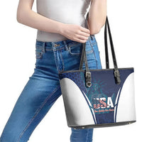 United States 2026 Soccer Leather Tote Bag Go USA One Nation One Team