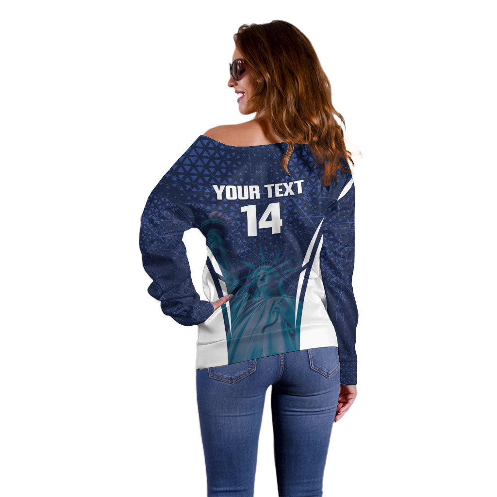 United States 2026 Soccer Custom Off Shoulder Sweater Go USA One Nation One Team