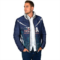 United States 2026 Soccer Custom Padded Jacket Go USA One Nation One Team