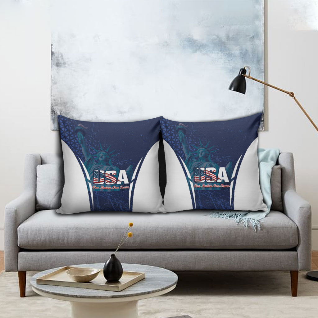 United States 2026 Soccer Pillow Cover Go USA One Nation One Team