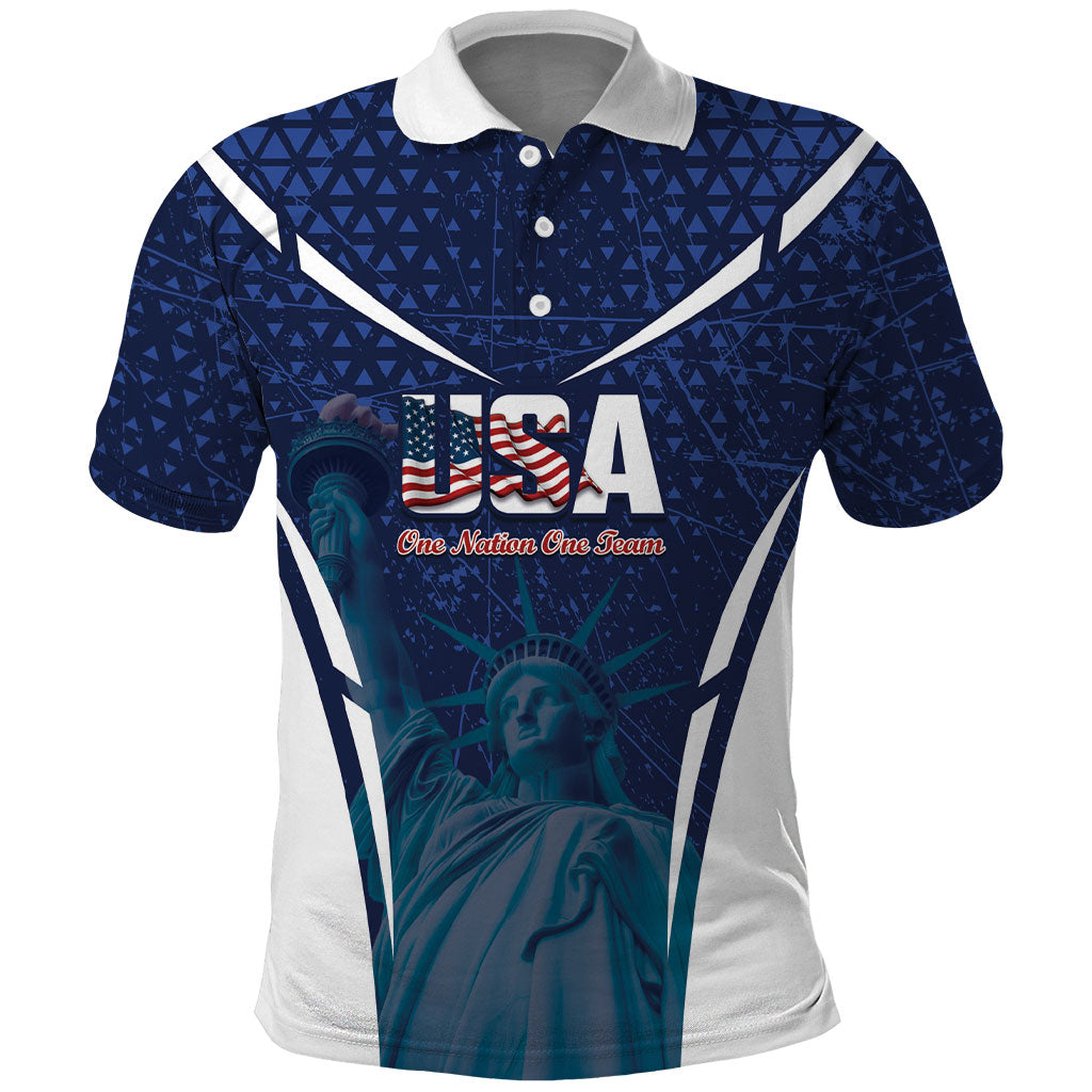 United States 2026 Soccer Custom Polo Shirt Go USA One Nation One Team