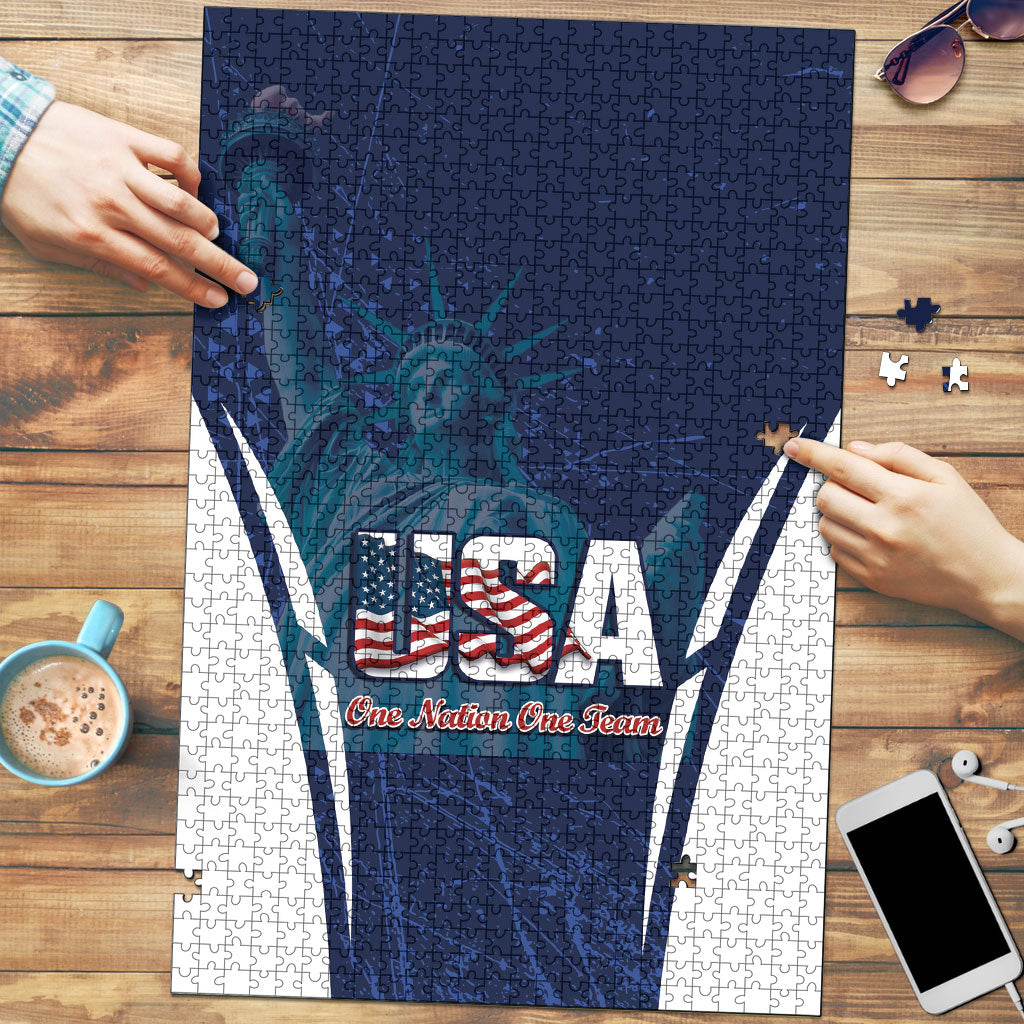 United States 2026 Soccer Puzzle Go USA One Nation One Team