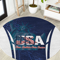 United States 2026 Soccer Round Carpet Go USA One Nation One Team