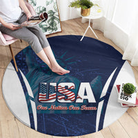 United States 2026 Soccer Round Carpet Go USA One Nation One Team