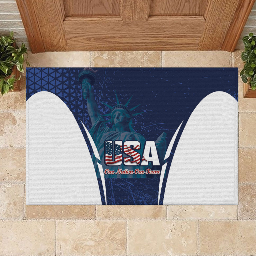 United States 2026 Soccer Rubber Doormat Go USA One Nation One Team