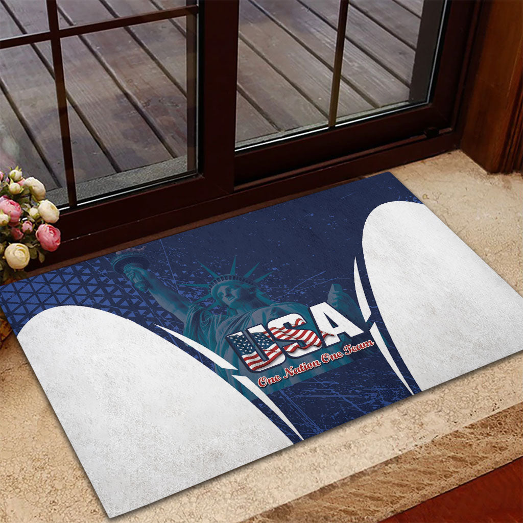 United States 2026 Soccer Rubber Doormat Go USA One Nation One Team