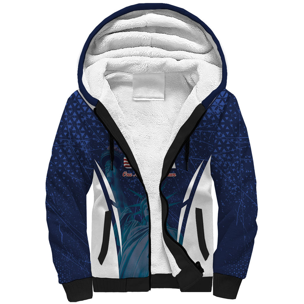 United States 2026 Soccer Custom Sherpa Hoodie Go USA One Nation One Team