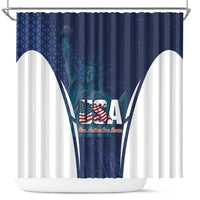 United States 2026 Soccer Shower Curtain Go USA One Nation One Team