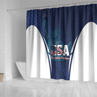 United States 2026 Soccer Shower Curtain Go USA One Nation One Team